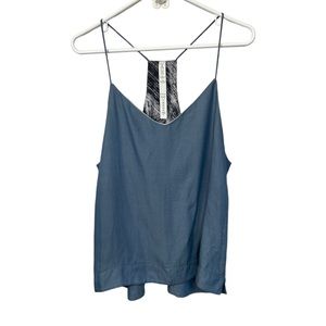 Lululemon Athletica Wake and Flow Blue Chambray Camisole, 8